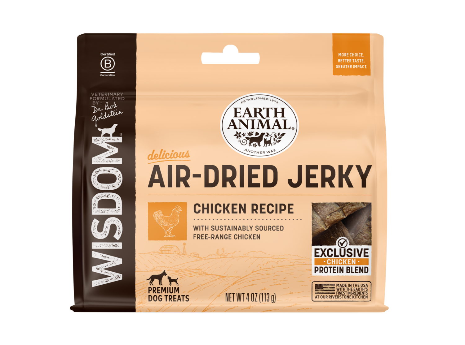 Earth Animal  - Jerky, Flavor: Chicken