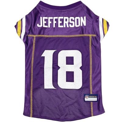 Minnesota Vikings - Justin Jefferson - Pet Jersey, Size: Large