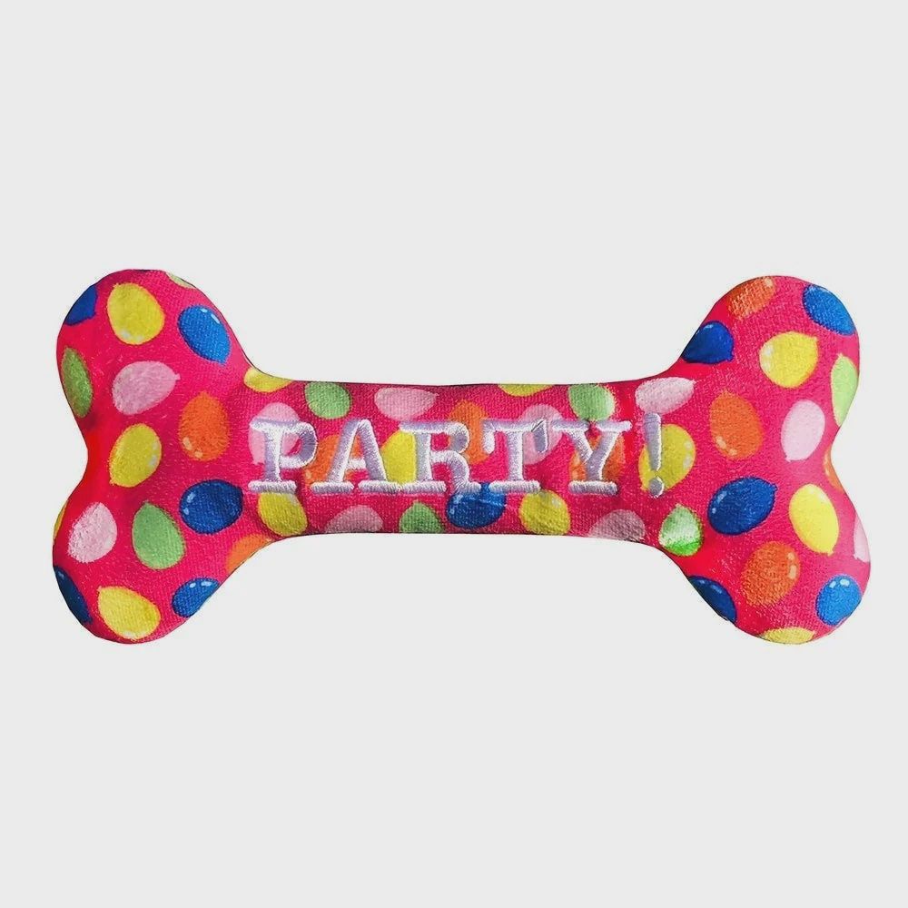 Party Time Birthday Bones, Size: Small, Style: Pink