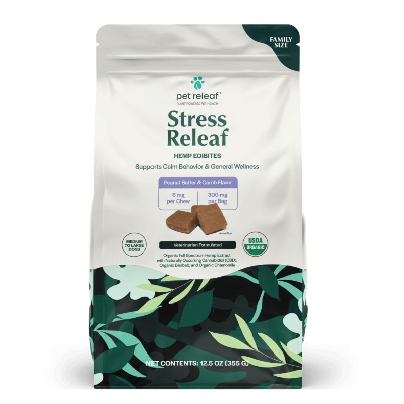 Stress Releaf  - Edibites, Color: PB Carob Organic, Size: Family