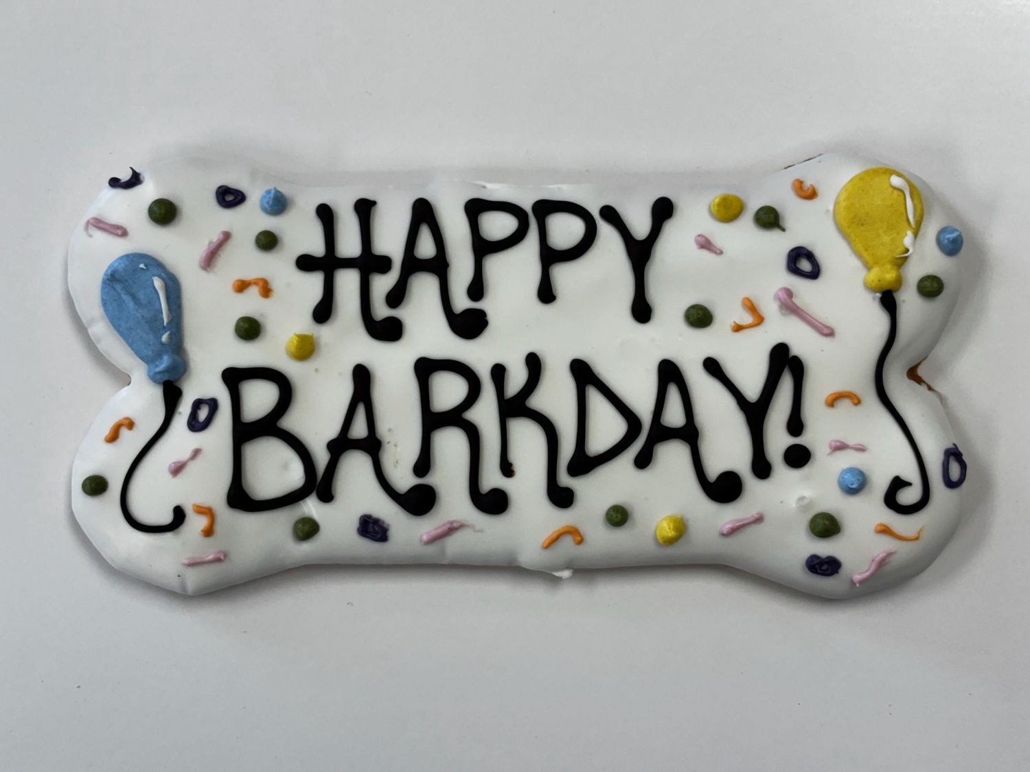 Barkday Birthday Bone Cookie - Large