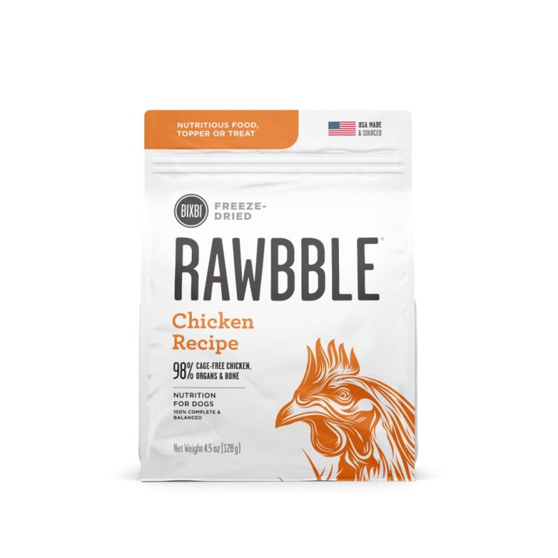 Bixbi Rawbble - Freeze Dried, Flavor: Chicken, Size: 4oz