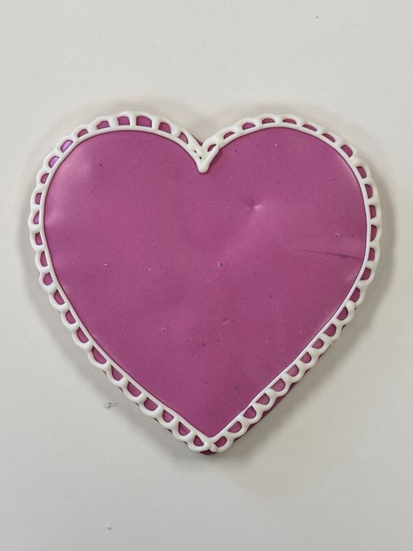 Personalized Heart Cookie