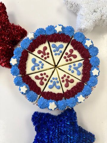 Bark of July Cake Slice