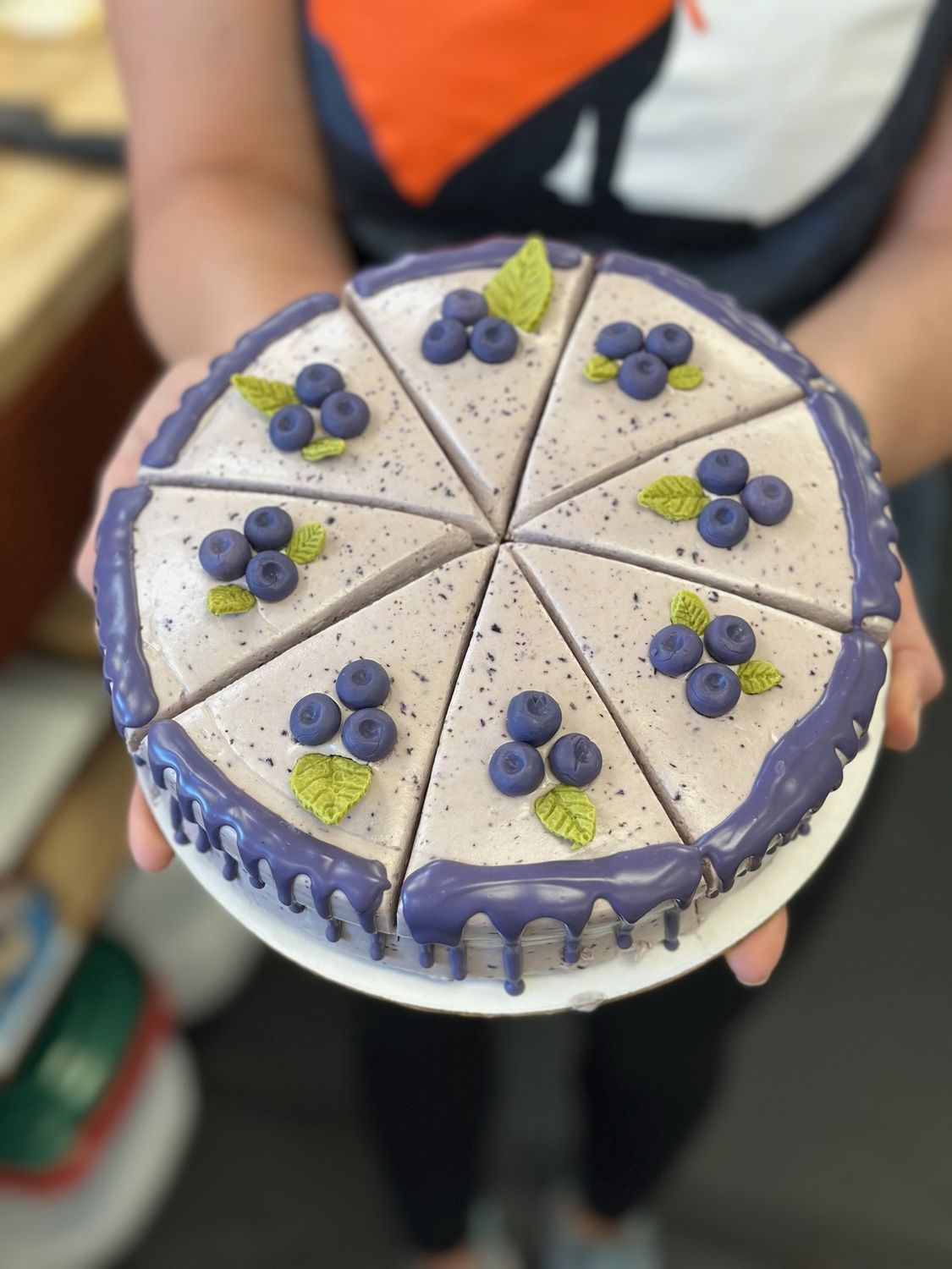 Blueberry Cake Slice