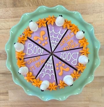 Halloween Cake Slice