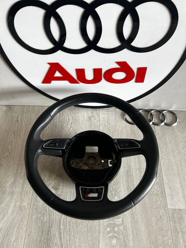 KIEROWNICA SKÓRA PIKOWANA MULTIFUNKCJA AUDI A4 B8 LIFT S-LINE 8K0419091CA ŁADNA