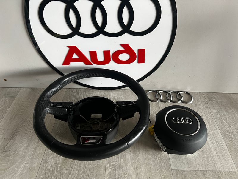 KIEROWNICA SKÓRA ŁOPATKI S-LINE AUDI Q5 8R 8K0419091CB AIRBAG POWIETRZNA KIEROWCY AIRBAG 8R0880201Q A4 B8 A5 Q5 8R LIFT