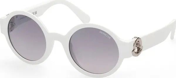 Gafas Moncler White Pantografato Sunglasses