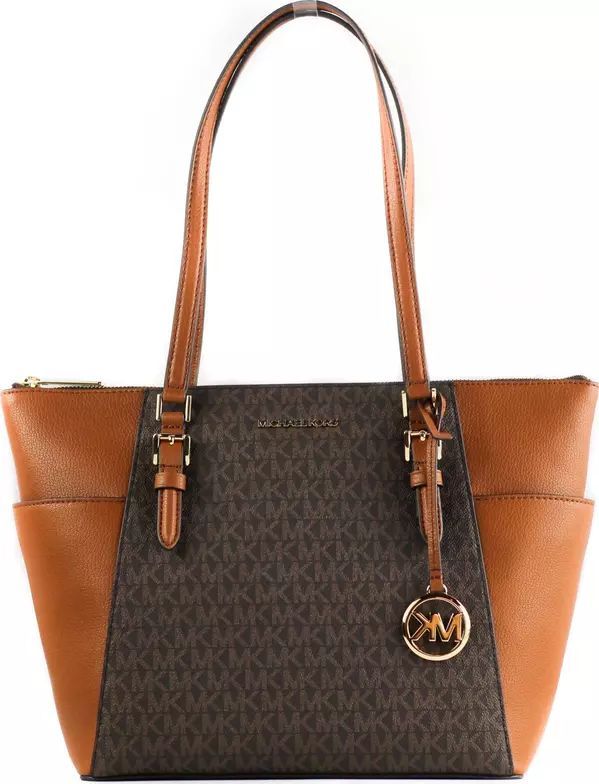 Bolso Michel Kors Jet Set Large Pocket Tote Bag Brown