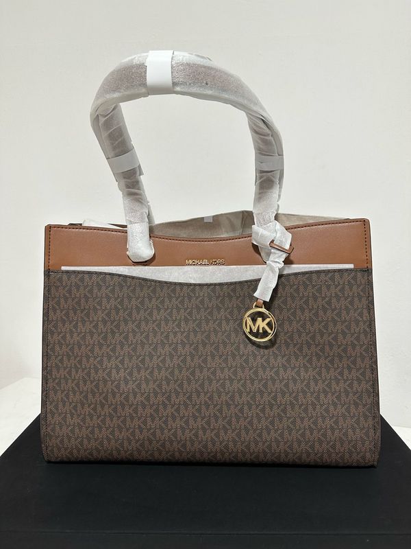 Bolso Michael Kors Jet Set Large Pocket Tote Bag Brown
