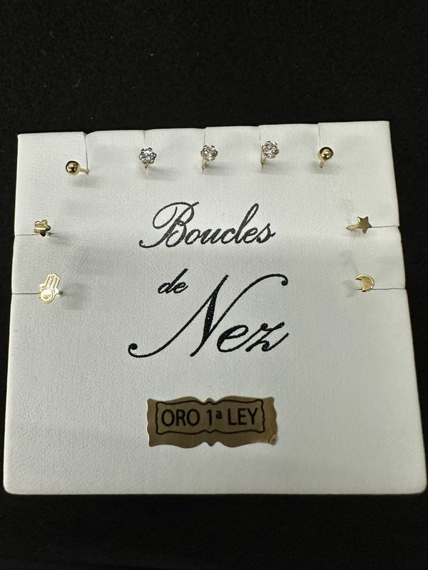 Piercing para nariz Oro 18K