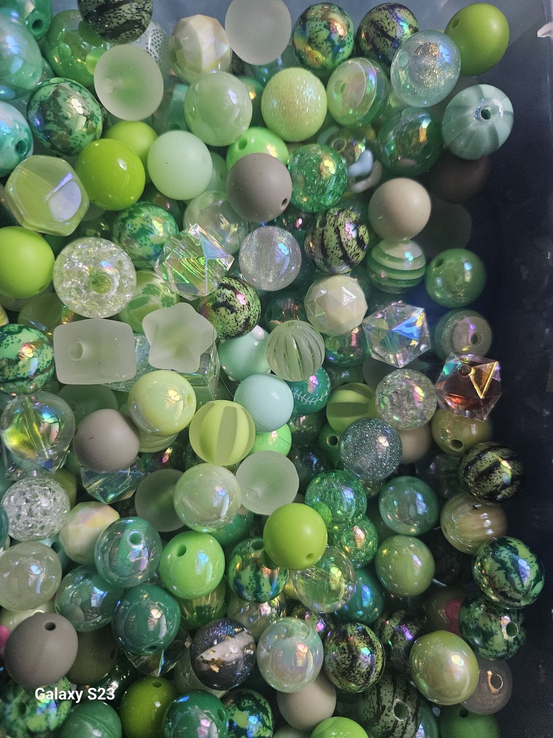 Green Bead Bag