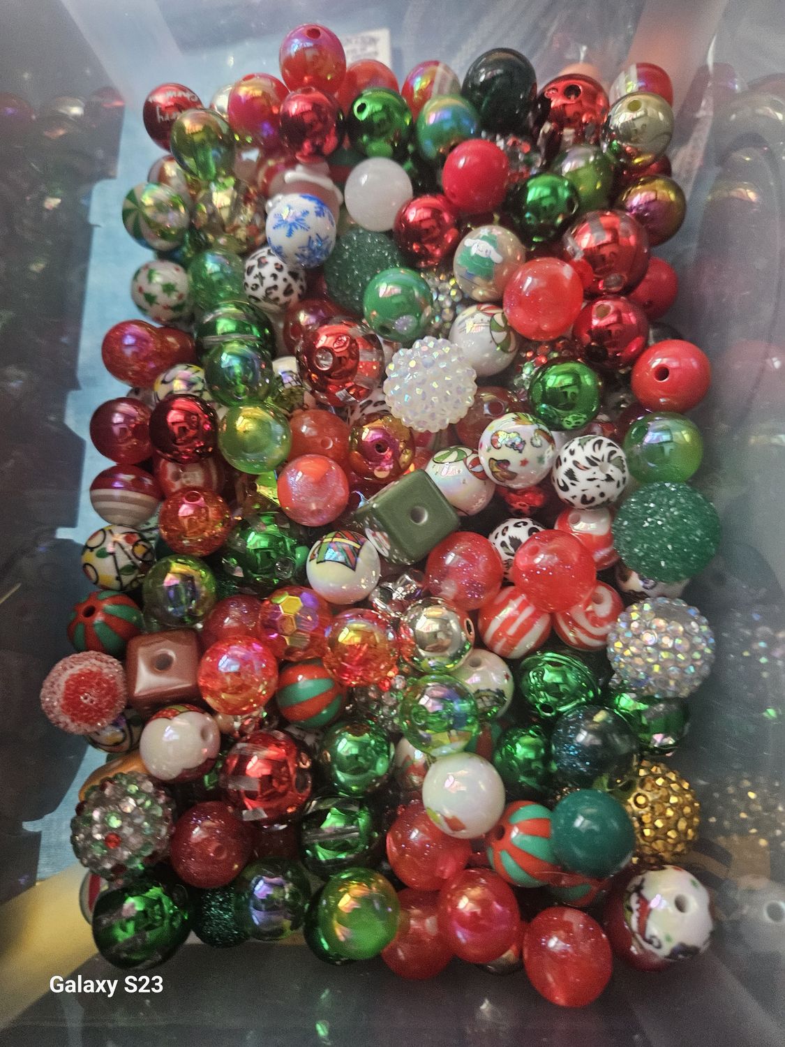 Christmas Bead Bag