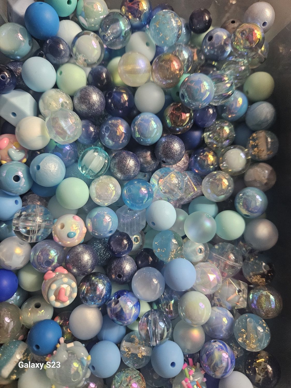 Blue Bead Bags