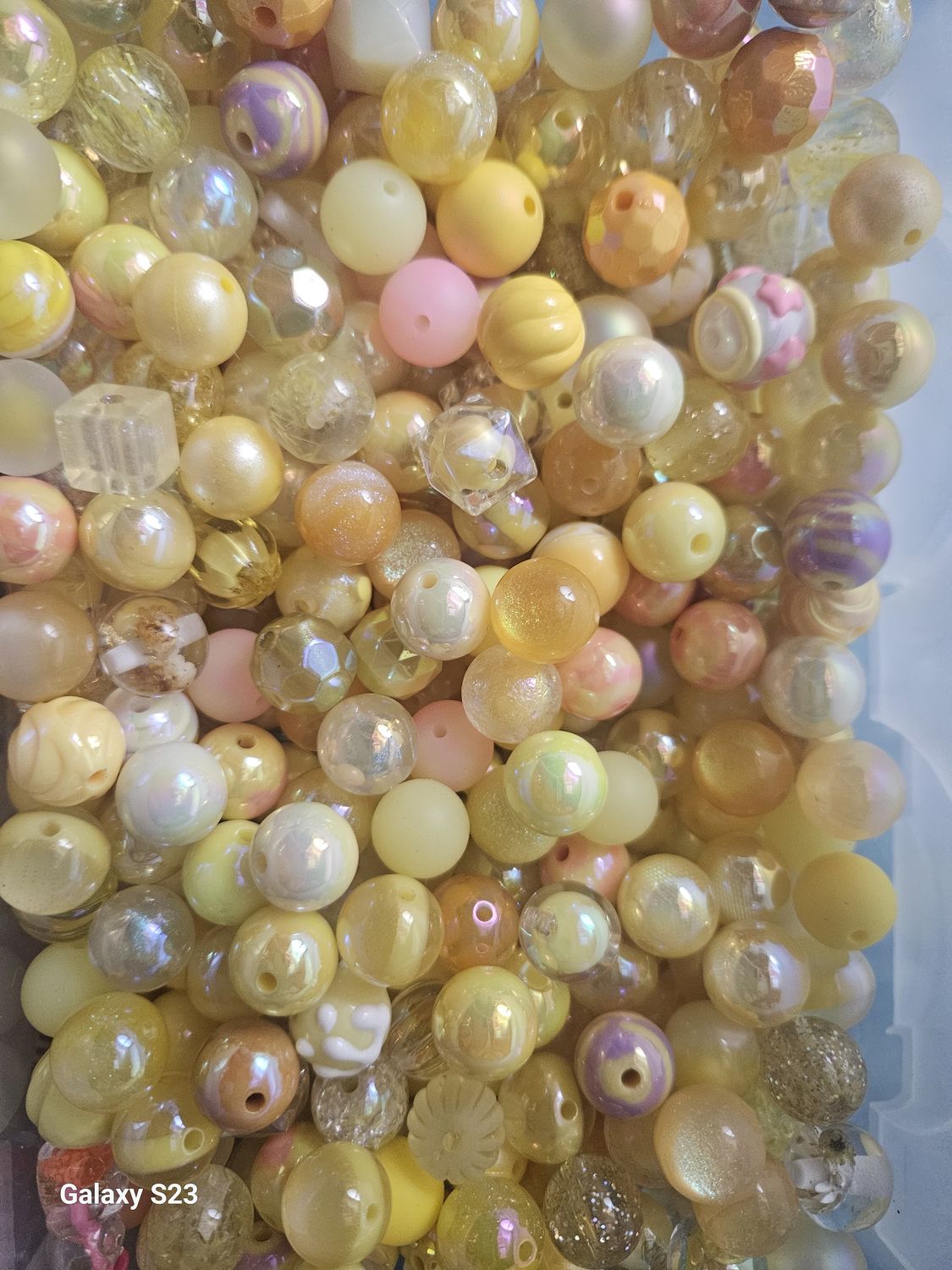 Yellow Bead Bags