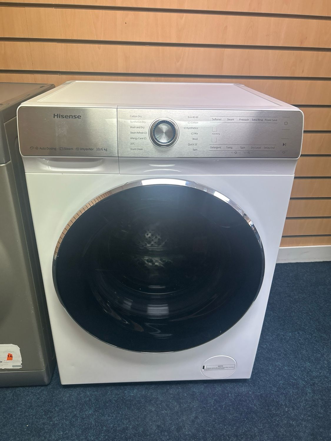 Hisense WDQR1014EVAJM 10KG/6KG Washer Dryer White