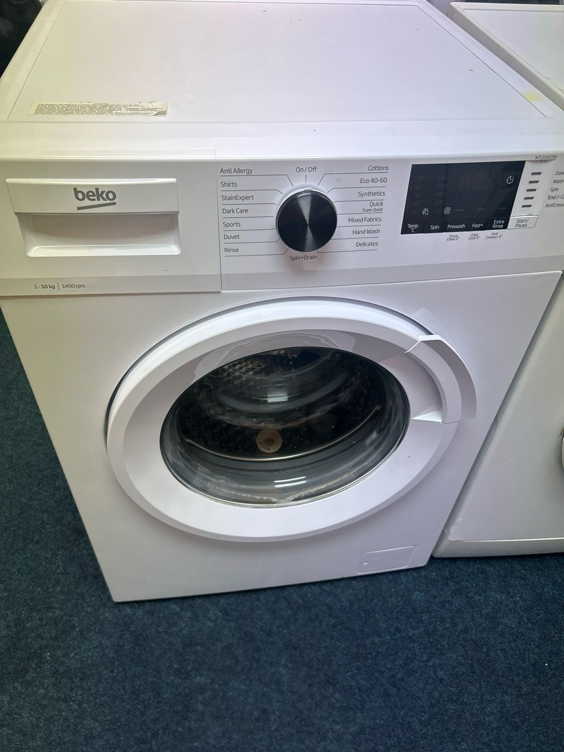 Beko WTL104121W 10KG 1400rpm Washing Machine White