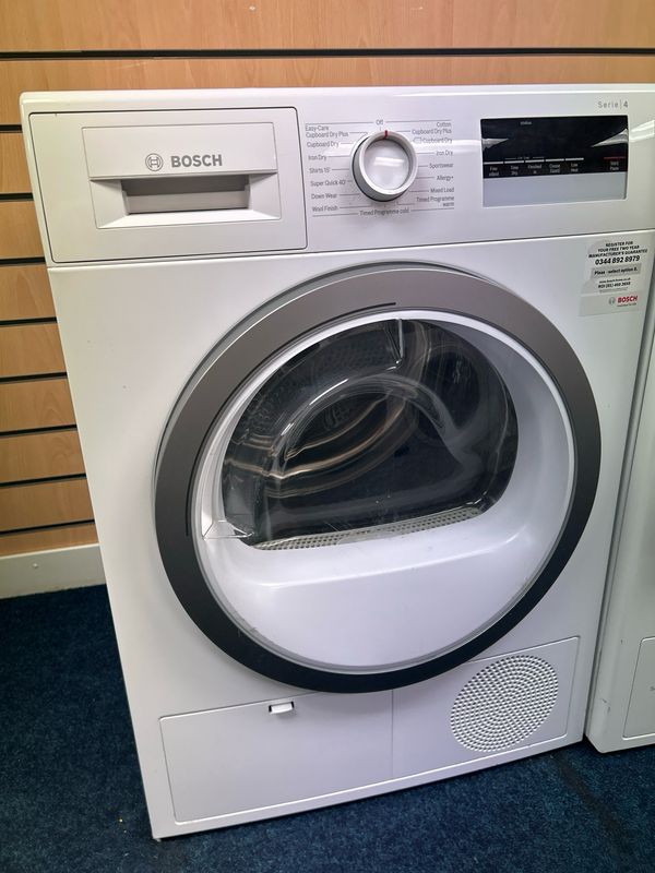 Bosch WTN85250GB 8KG Condenser Tumble Dryer White