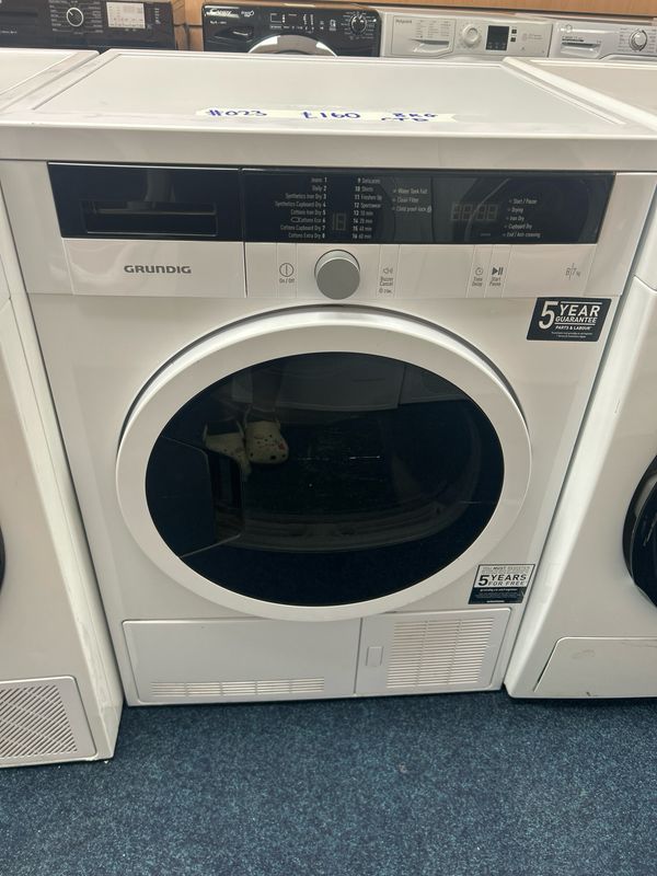 Grundig GTN27110GW 8KG Condenser Tumble Dryer White