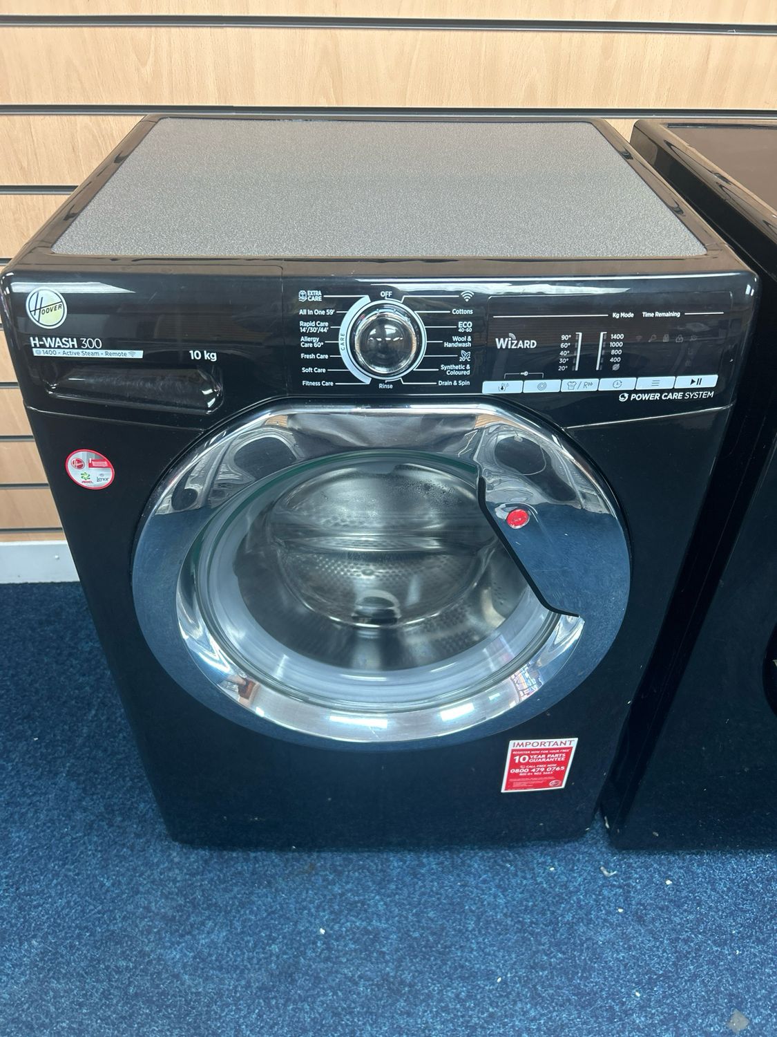Hoover H3WS4105TACBE 10KG Washing Machine Black