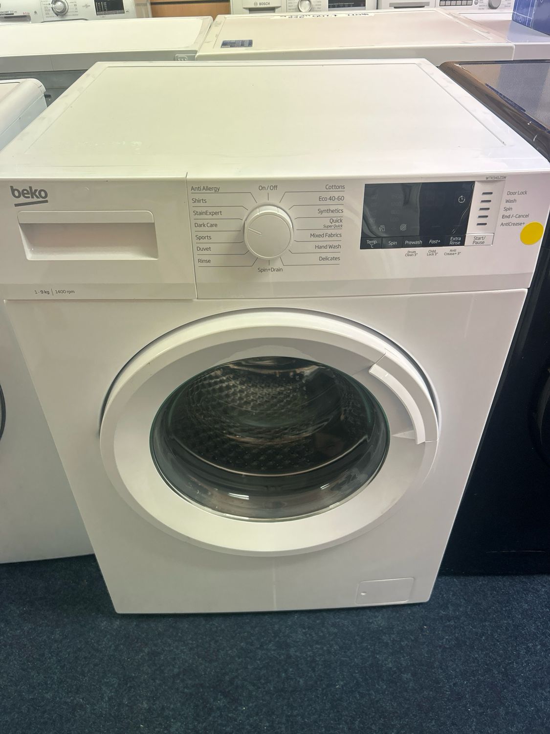 Beko WTK94121W 9KG 1400rpm Washing Machine White