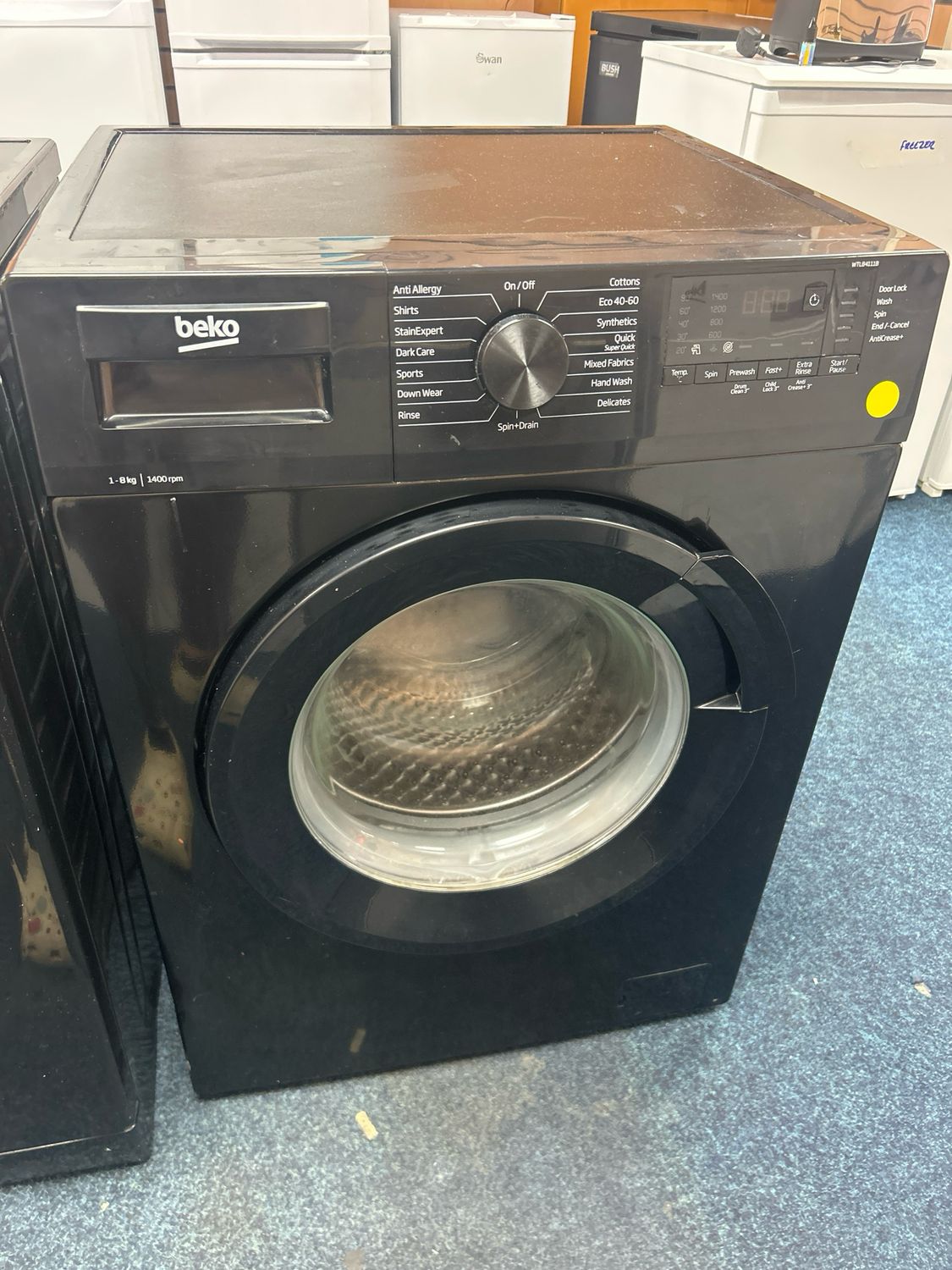 Beko WTL84111B 8KG 1400rpm Washing Machine Black