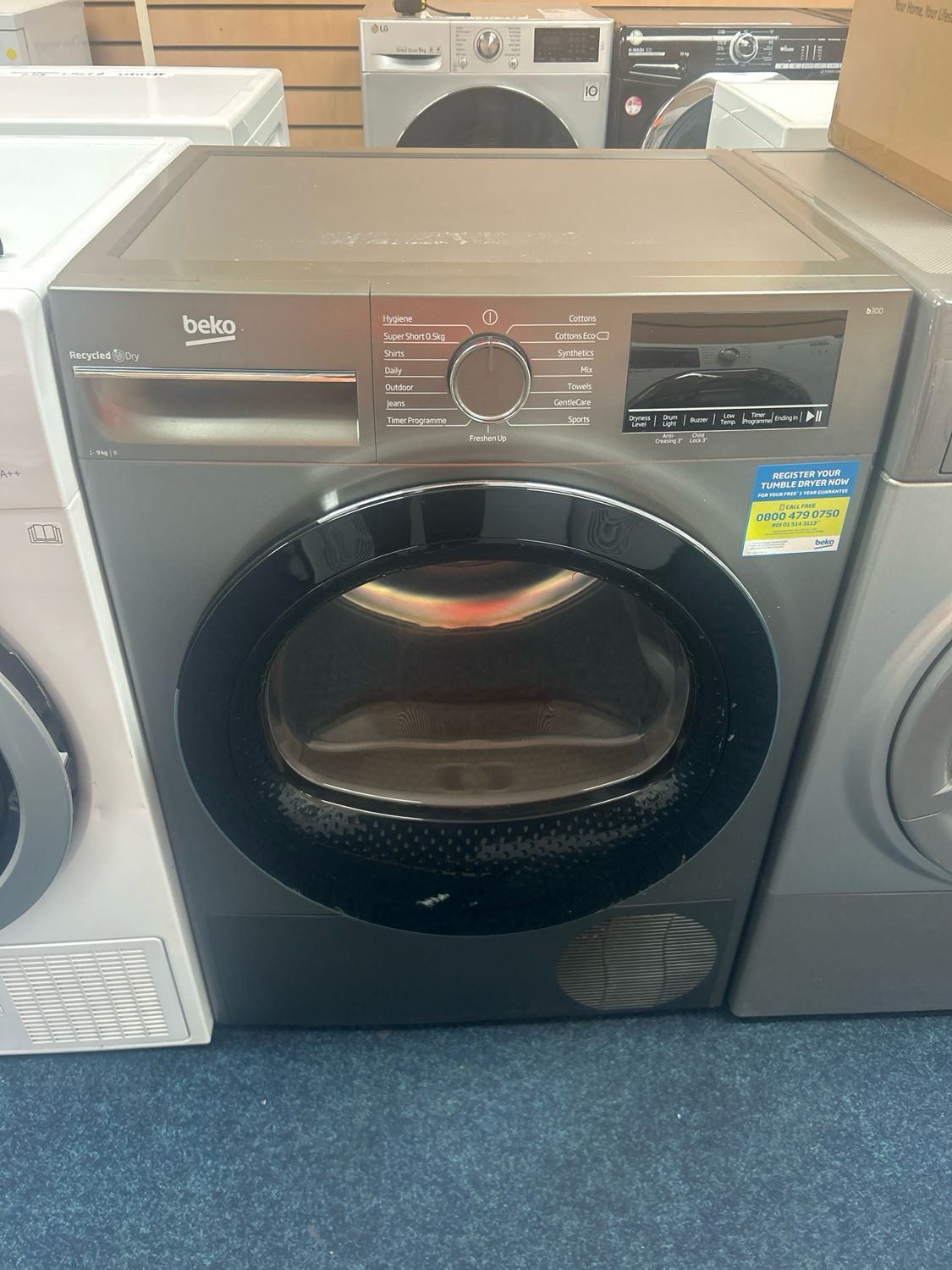 Beko B300 9KG Condenser Tumble Dryer Grey