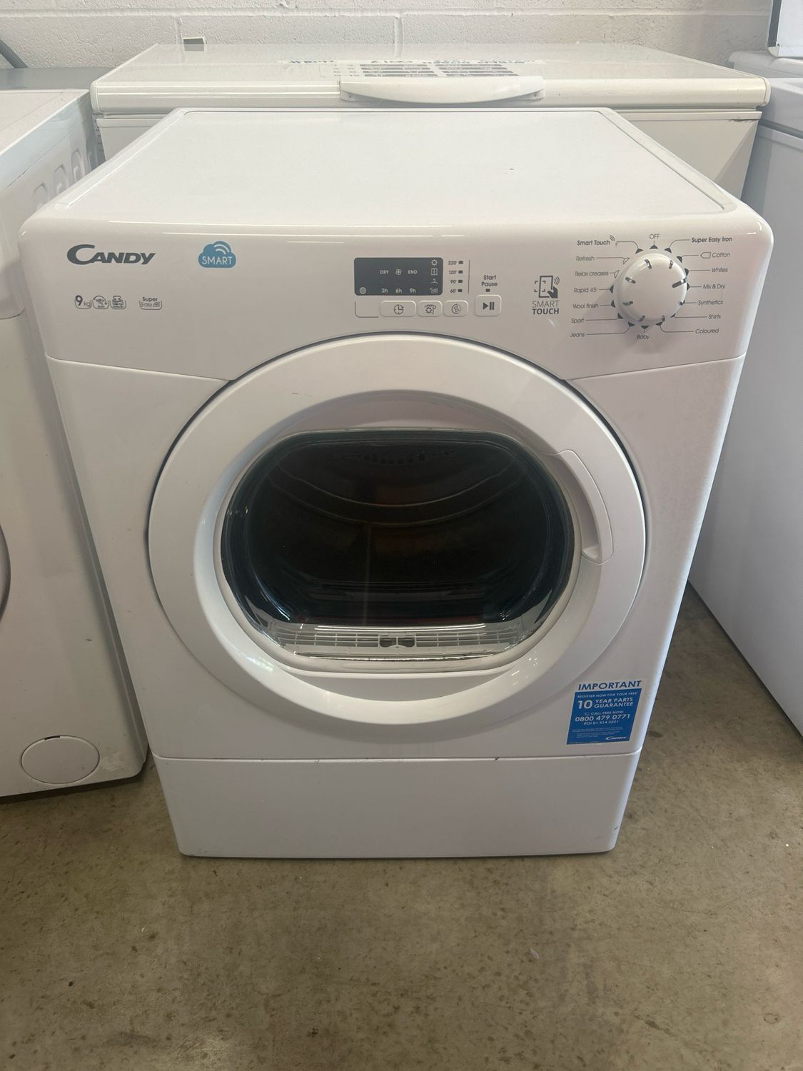Candy CSVV9LG 9KG Vented Tumble Dryer White