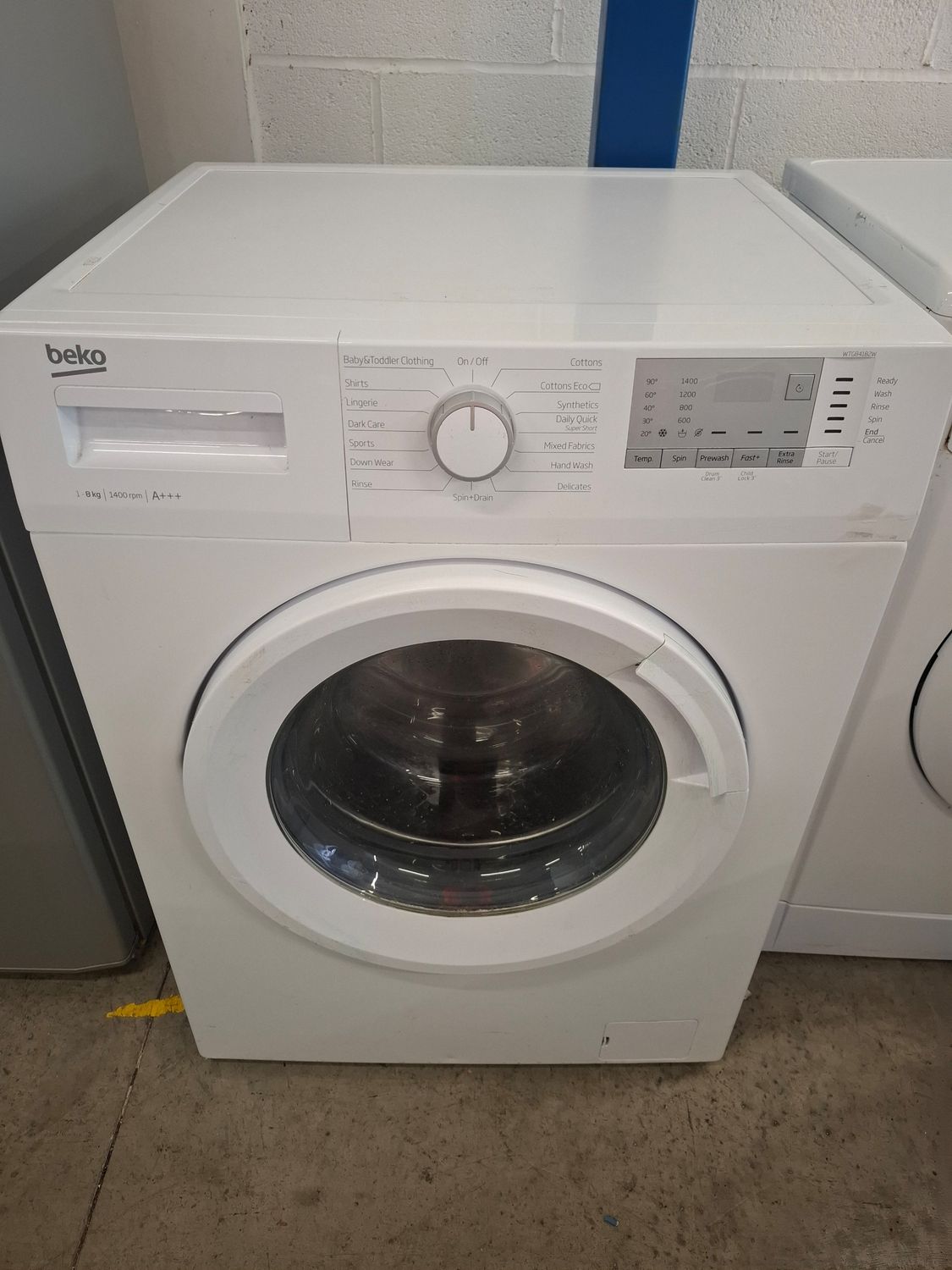 Beko WTG841B2W 8KG 1400rpm Washing Machine White