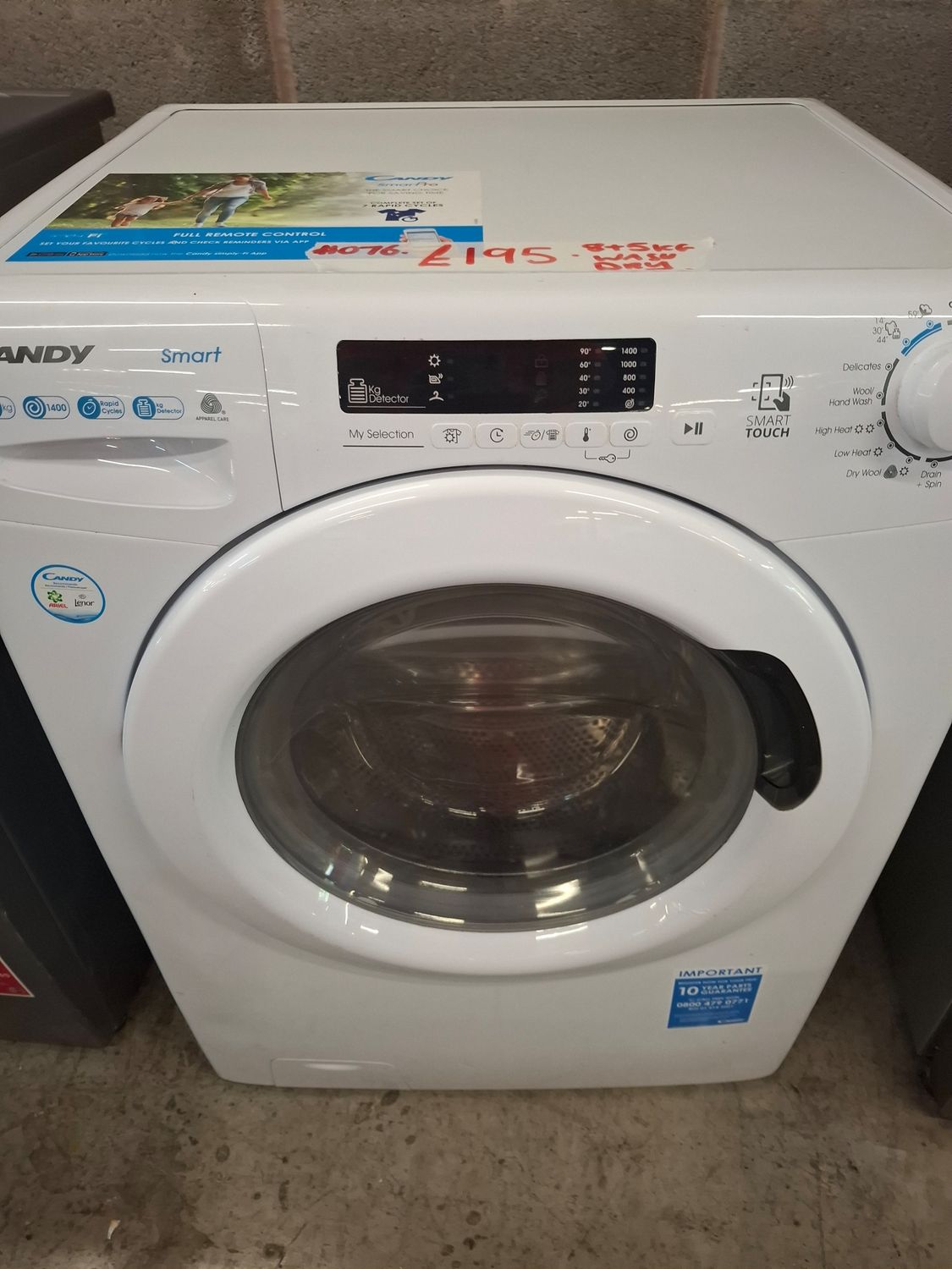 Candy CSOW4853TWCE 8KG/5KG Washer Dryer White