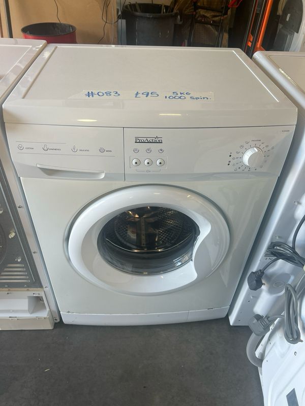Pro Action A105QW 5KG 1000rpm Washing Machine White