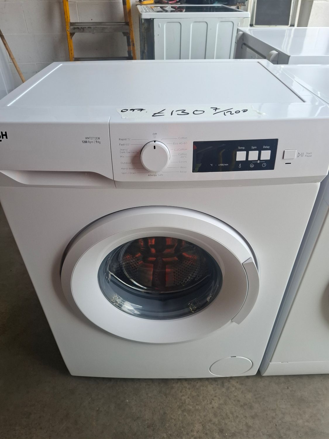 Bush WMT0712EW 7KG 1200rpm Washing Machine White