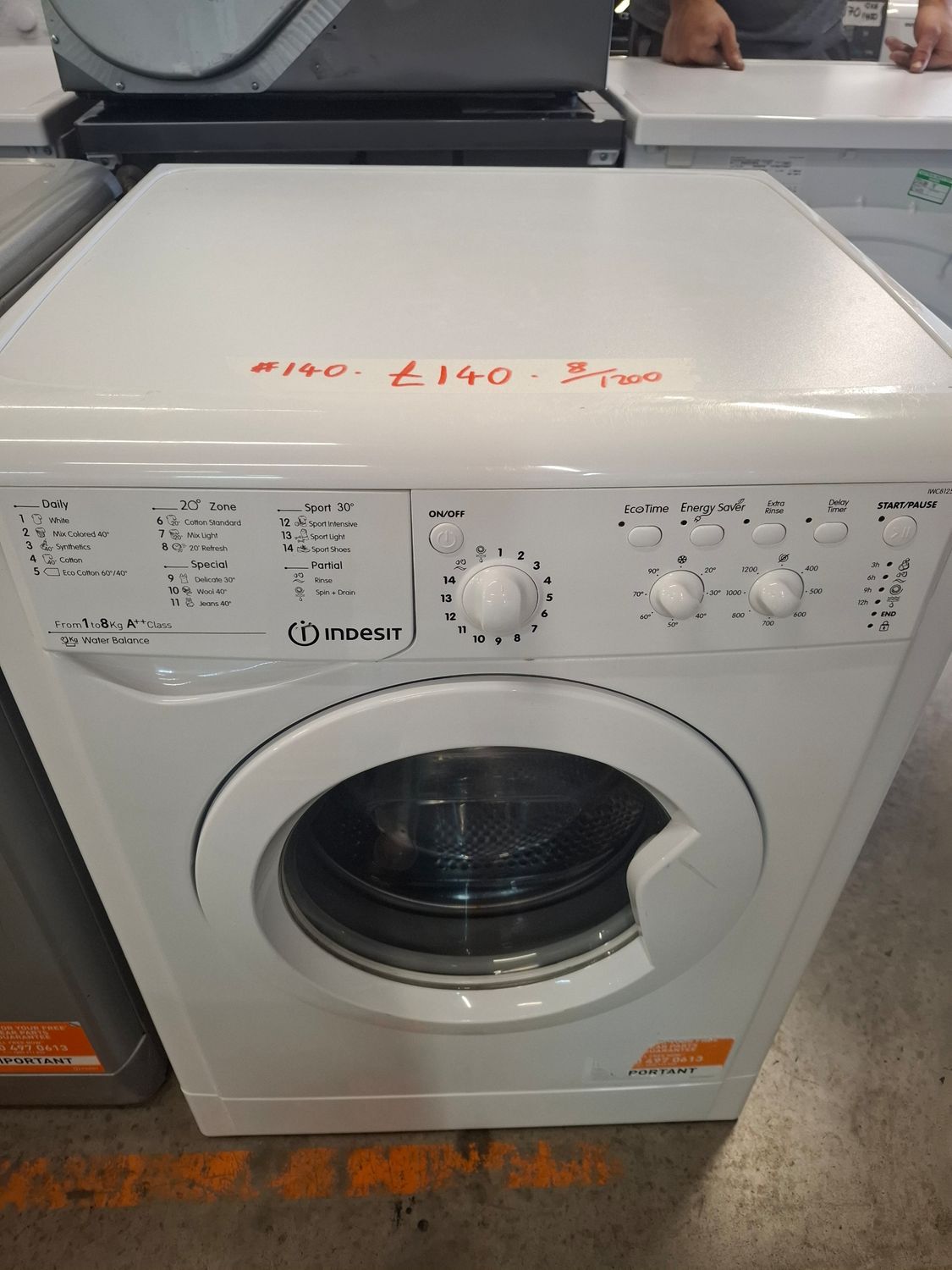 Indesit IWC81252 8KG 1200rpm Washing Machine White