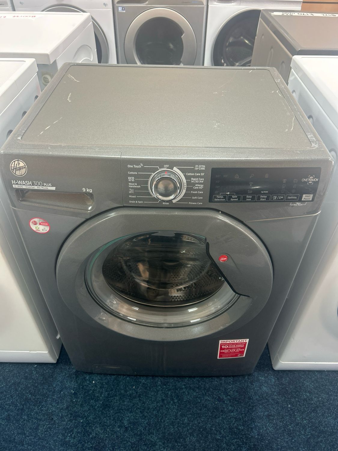 Hoover H3W69TMGGE 9KG Washing Machine Grey