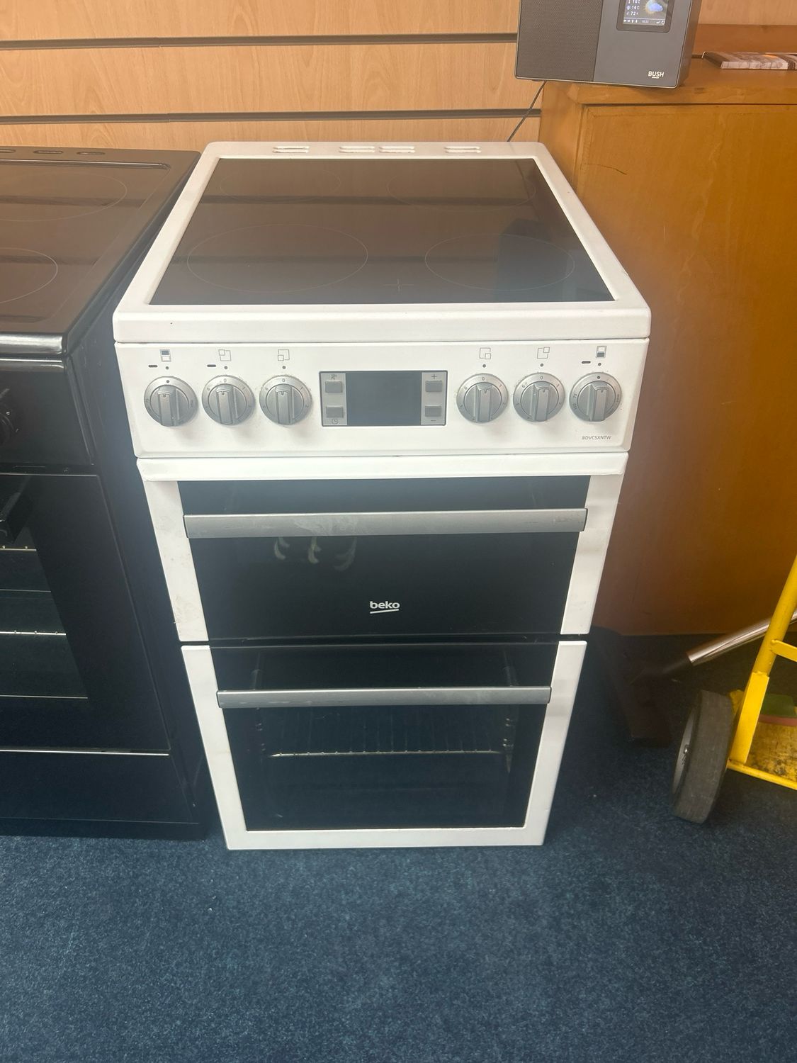 Beko BDVC5XNTW 50cm Double Oven Ceramic Hob Electric Cooker White