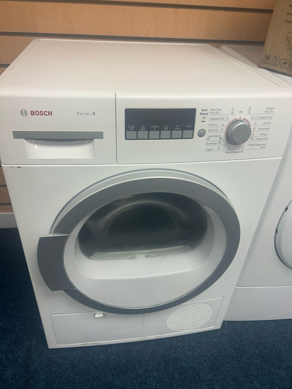 Bosch WTB86590GB 8KG Condenser Tumble Dryer White