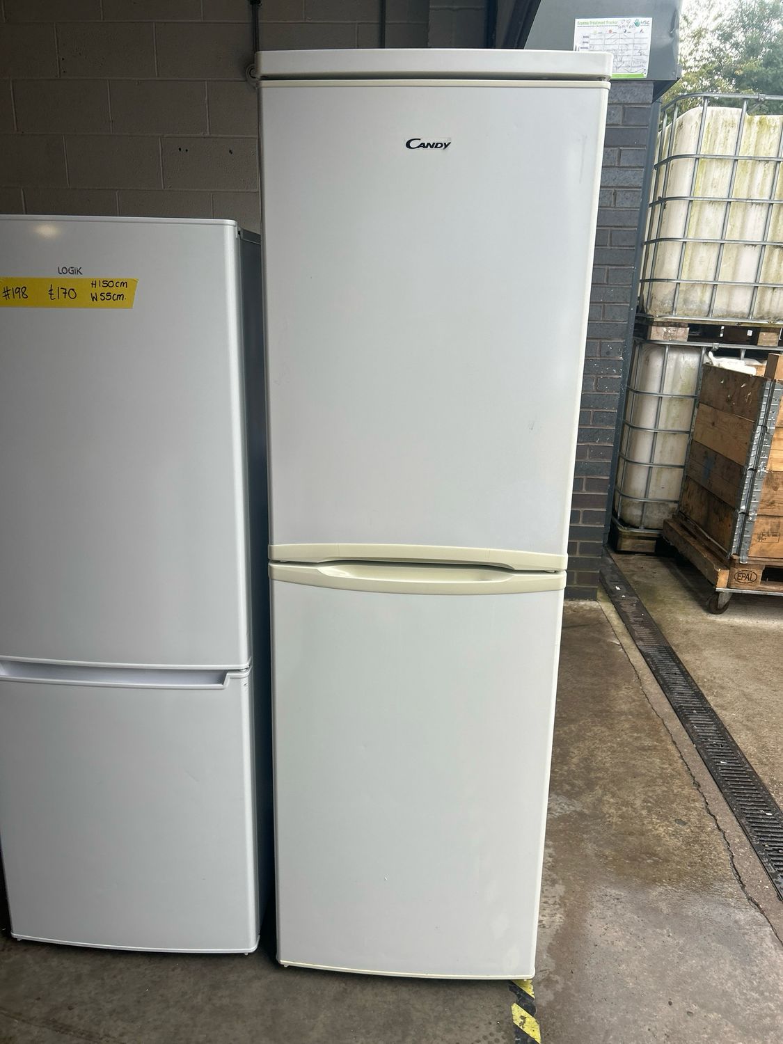 Candy Fridge Freezer H174cm W55cm White