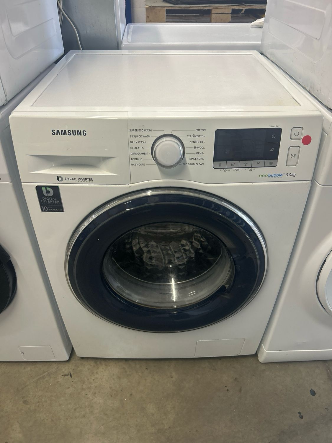 Samsung 9KG 1400rpm Washing Machine White