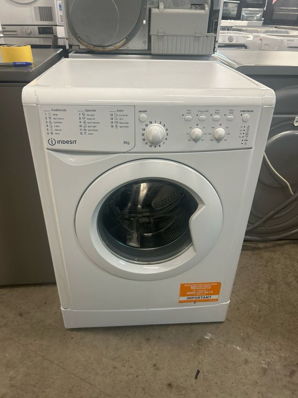 Indesit 8KG 1400rpm Washing Machine White