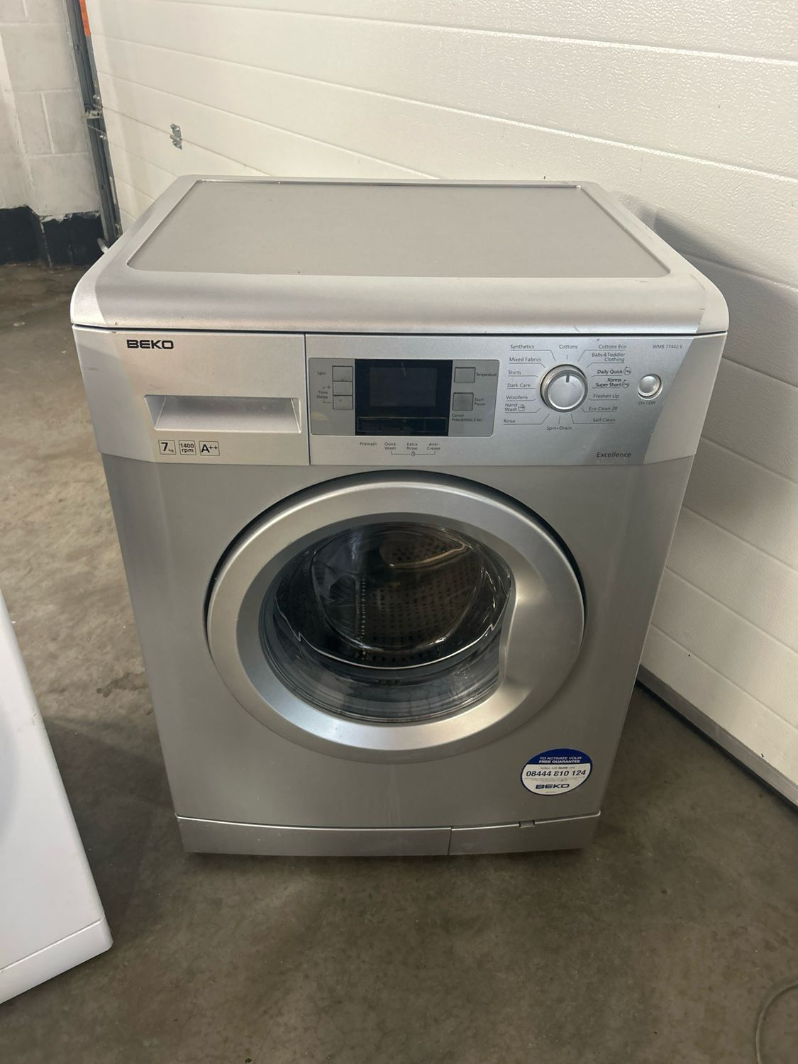 Beko WMB71442S 7KG 1400rpm Washing Machine Silver