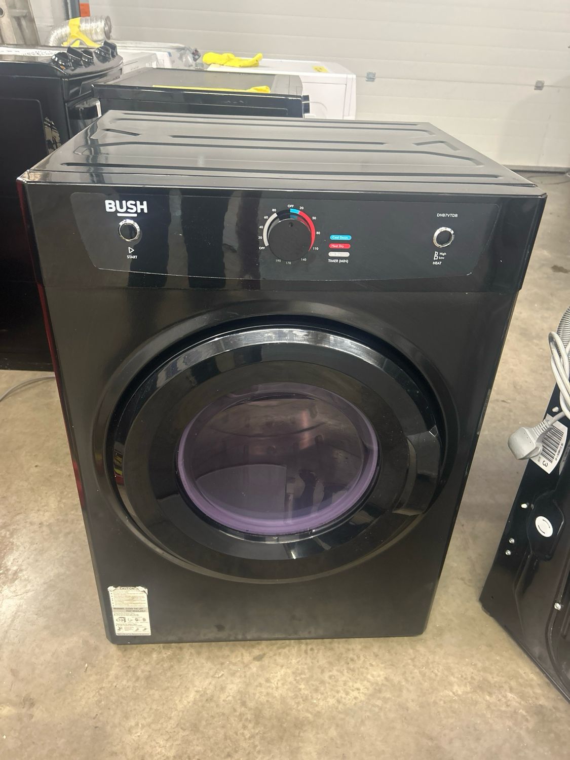 Bush 7KG Vented Tumble Dryer Black