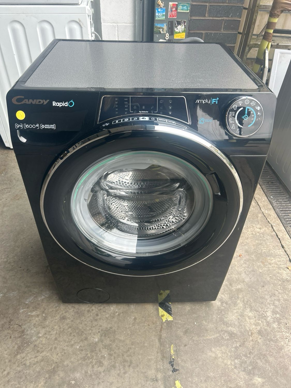Candy 9KG 1600rpm Washing Machine Black