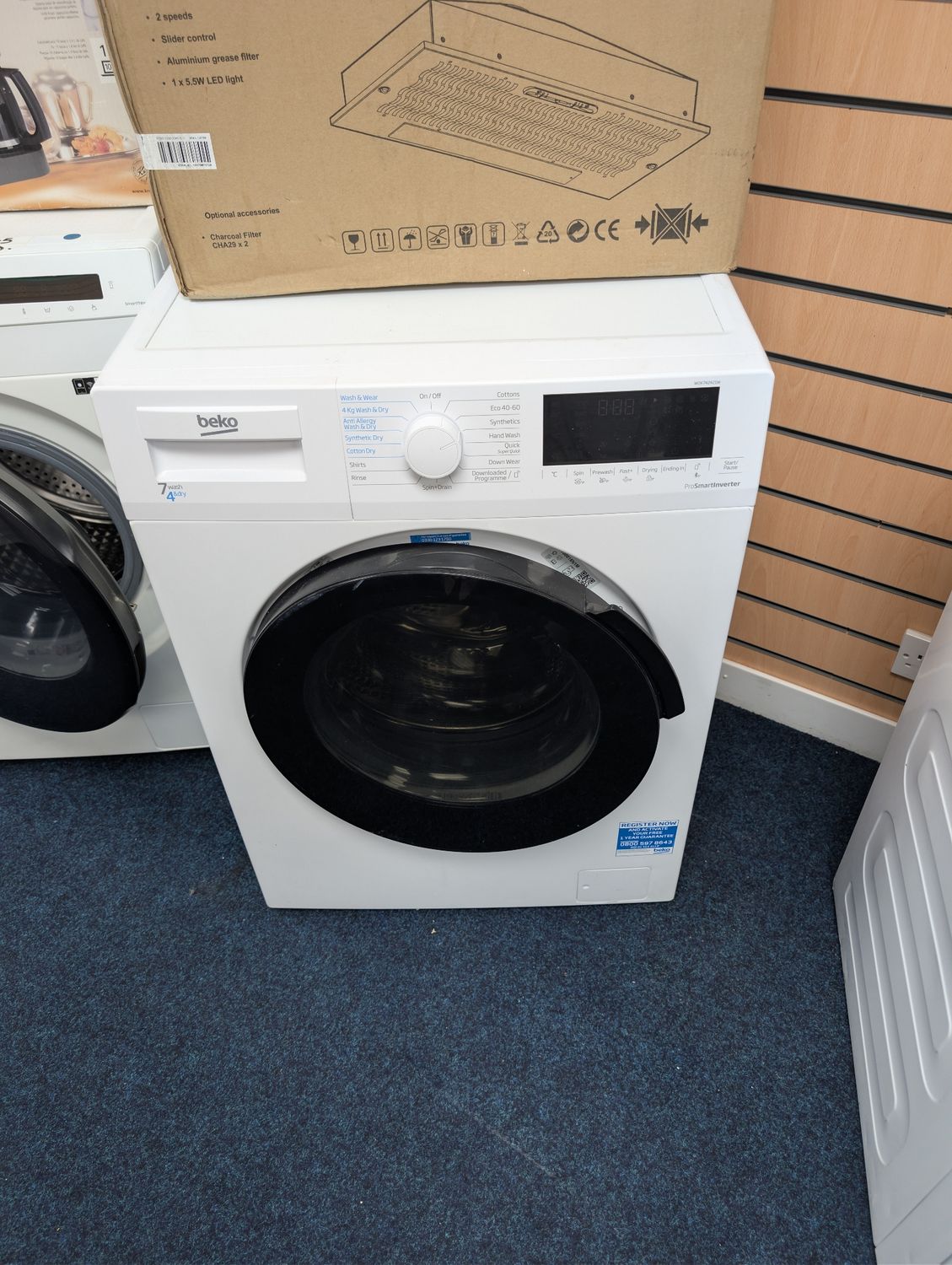 Beko WDK742421W 7KG/4KG Washer Dryer White