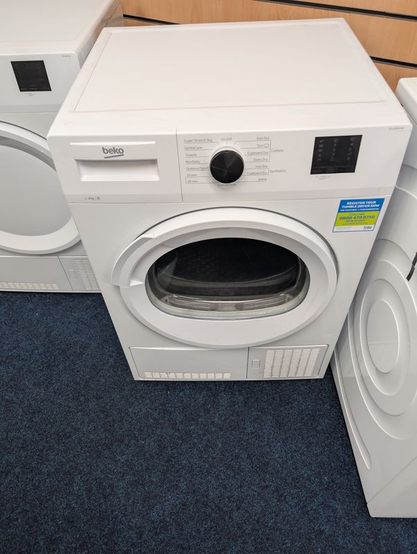 Beko 8KG Condenser Tumble Dryer White