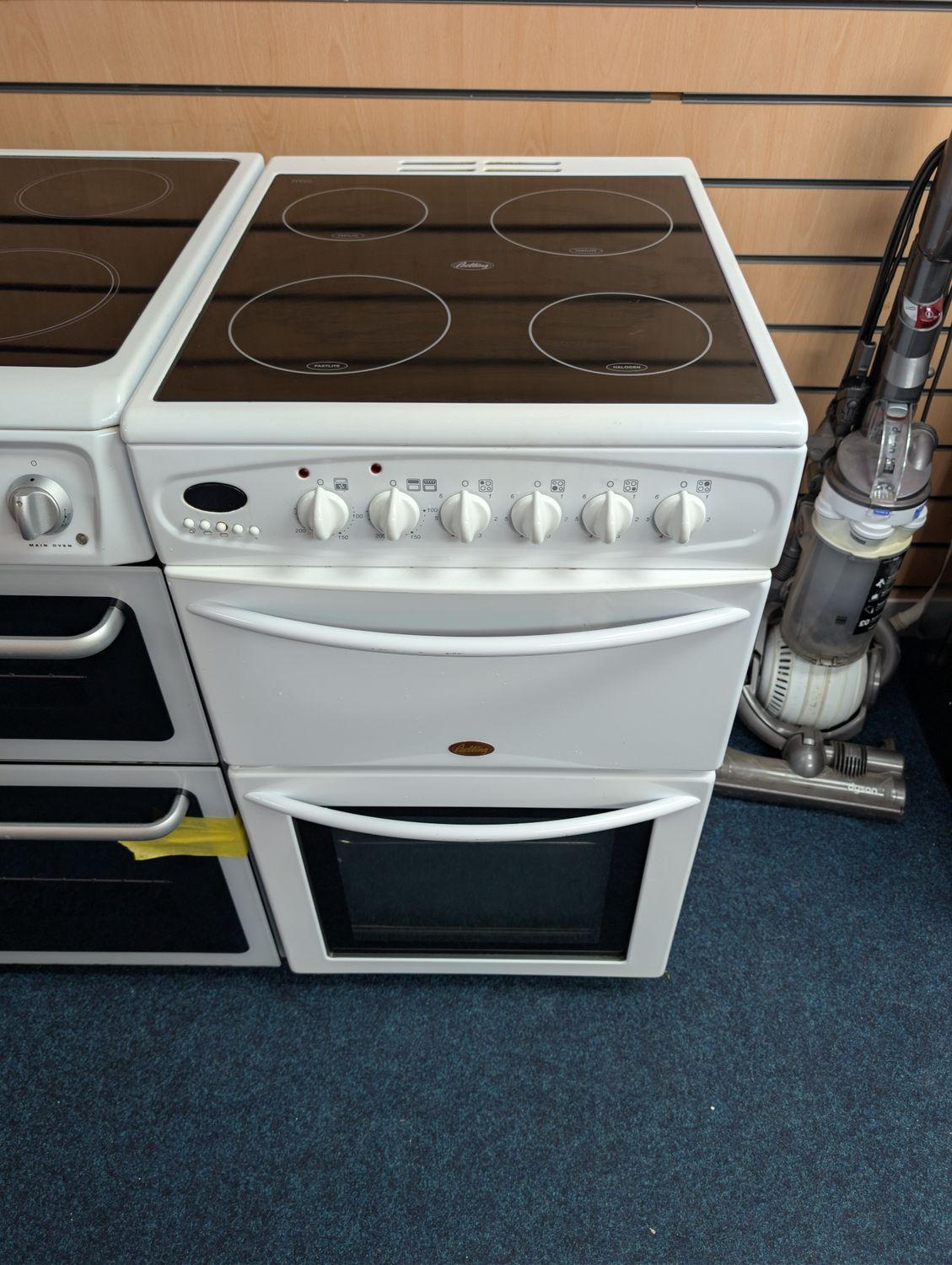 Belling 50cm Double Oven Electric Cooker white
