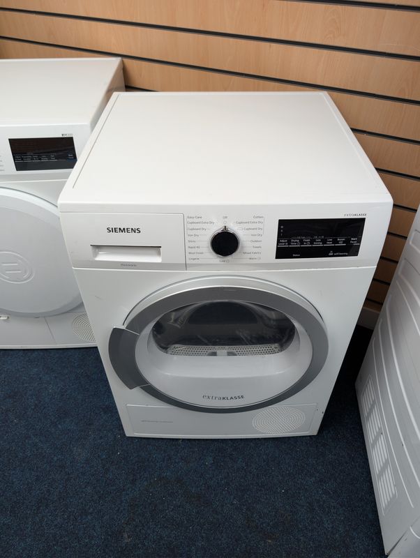 Siemens heat pump condenser dryer 8kg white 
