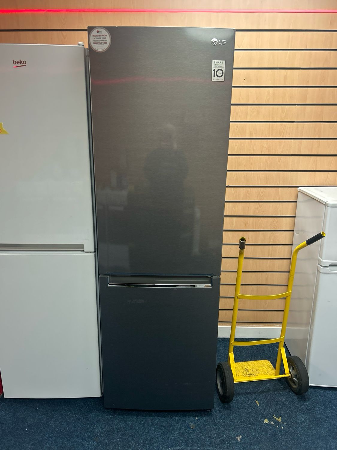 LG GBB61DSJEN Fridge Freezer Silver H187cm W59cm