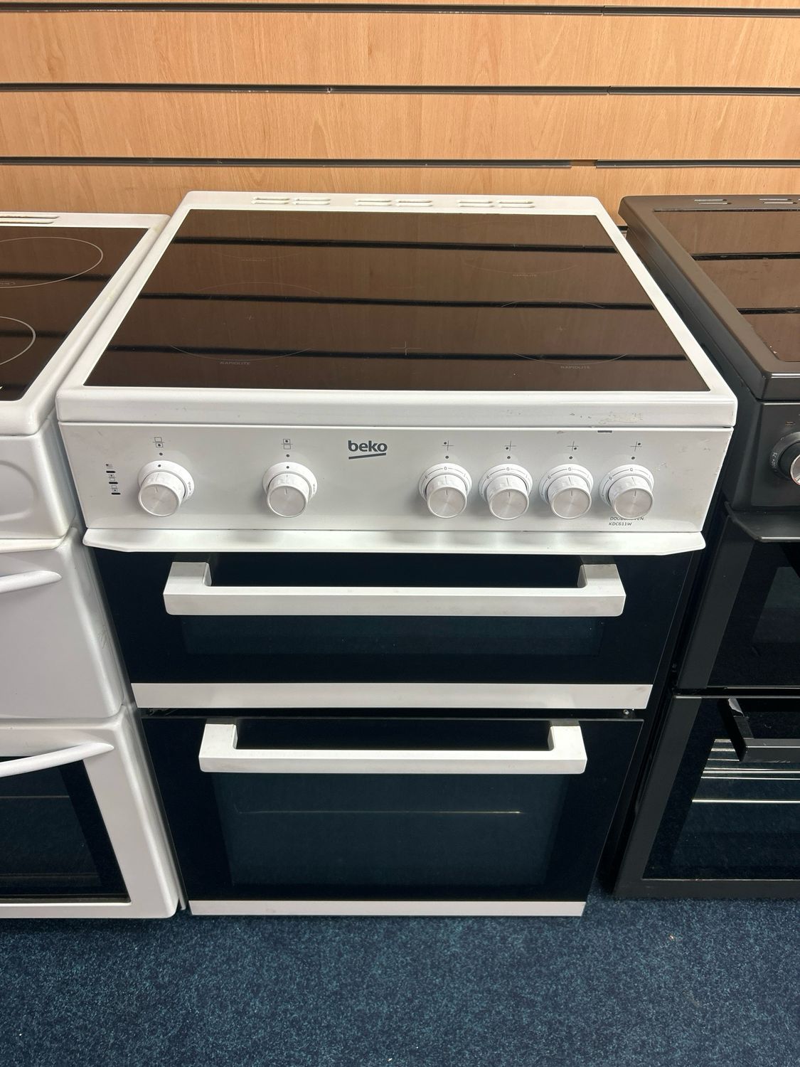 Beko KDC611W 60cm Electric Cooker Double Oven White