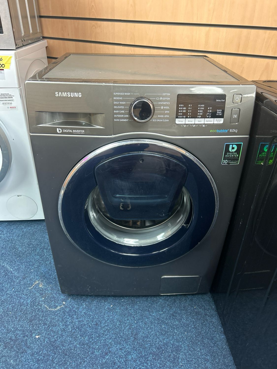 Samsung 8KG 1400rpm Washing Machine Graphite Grey